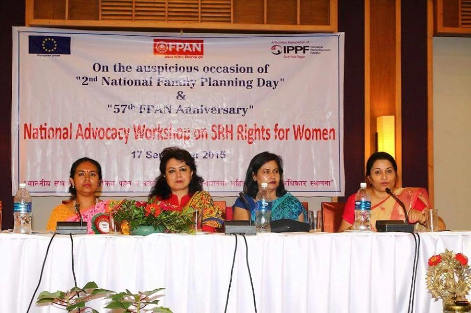 Dina Upadhyay at National Advocacy Workshop on SRH Rights for Women