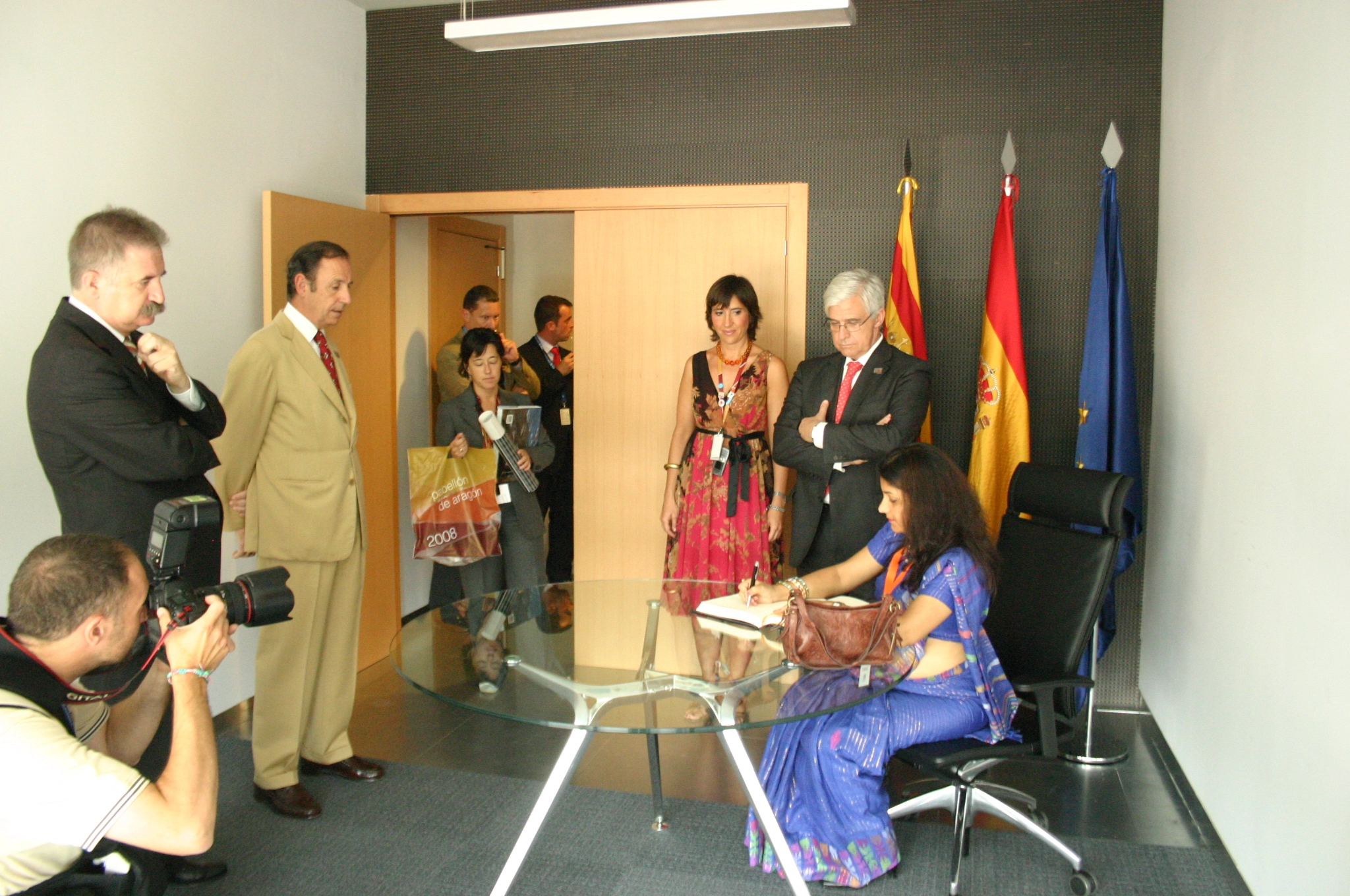 Nepal's Former Water Resource Minister Mahalaxmi Dina Upadhyay at Expo Zaragoza 2008
