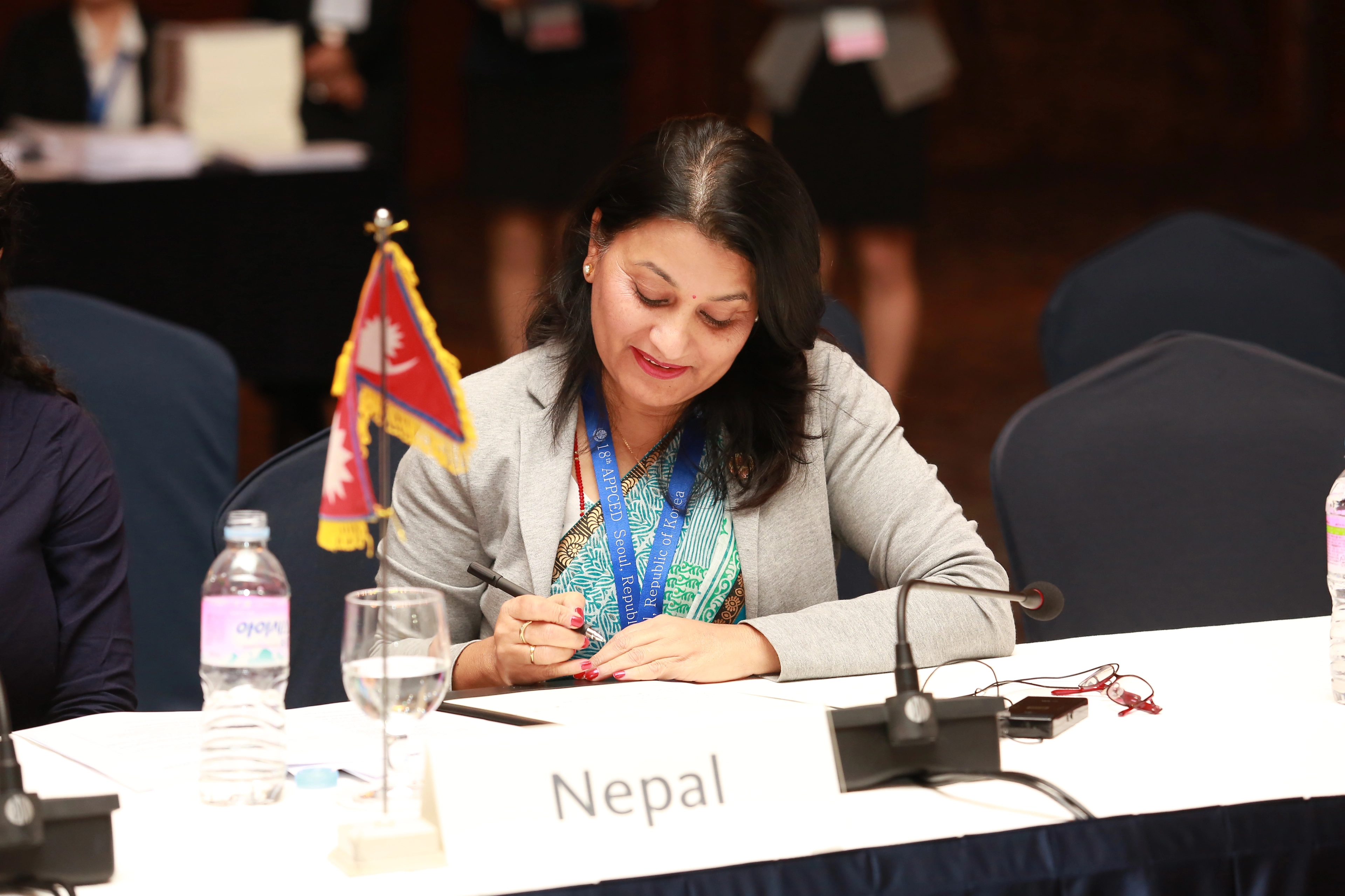 Mahalaxmi Dina Upadhyay with International Women Leaders in South Korea